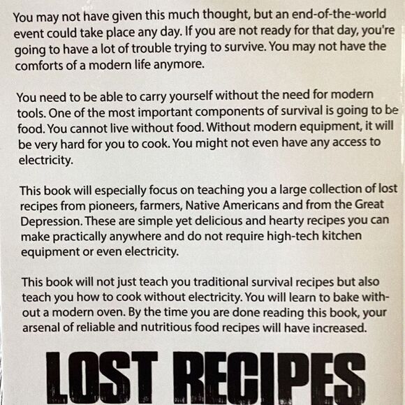LOST RECIPES OF OUR ANCESTORS Learn How To Cook Without Electricity New Book - Picture 3 of 8